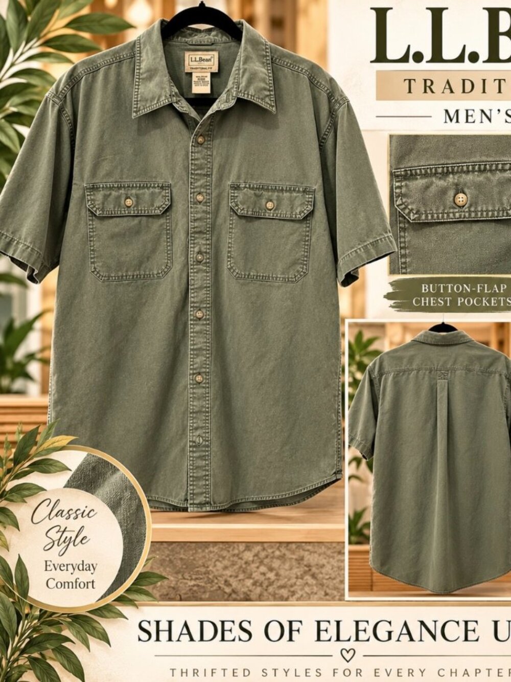 Classic L.L.Bean style with that timeless outdoorsy feel.